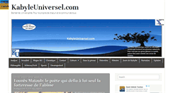 Desktop Screenshot of kabyleuniversel.com